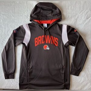 NFL Cleveland Browns Football | M | Brown & Orange Hoodie Hooded Pullover NWOT